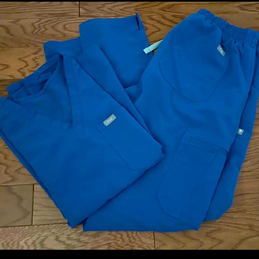 Figs Limited Edition Scrub Set Denim Blue